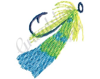 Fly Fishing - Machine Embroidery Design