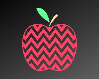 Download Chevron apple svg | Etsy