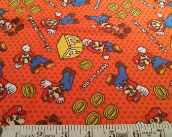 Mario Mamma Mia - Flannel Fabric - 1 Yard