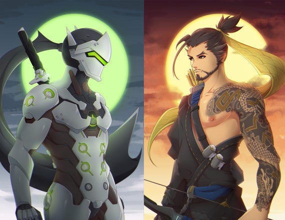 genji and hanzo pop