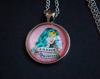 Amazon Princess Wonder Woman necklace