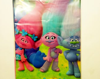 Trolls tablecloth 1 pcs.Tablecloth for children's holiday,party or birthday. Set for children's party or birthday. Trolls party.Trolls kids.