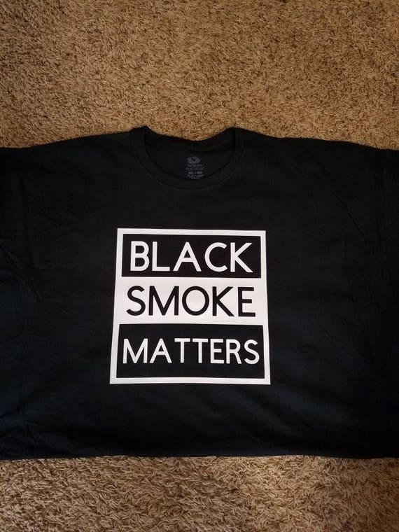 black smoke matters t shirt