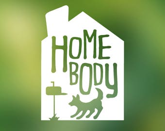 Homebody vinyl decal - Yeti decal, Yeti decal for women, car window decal, Ozark decal, mug decal, laptop decal