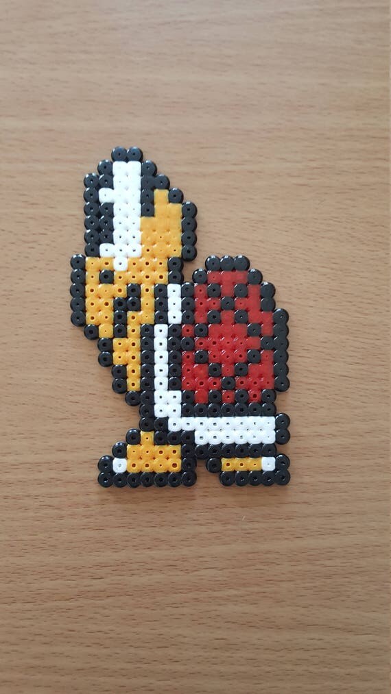 Koopa Troopa Red Super Mario Bros 3 Pixel Bead Art