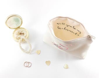 Brautjungfer Weintasche – Jutebeutel Mit Aufdruck Für Weinflaschen, Geschenk Für Trauzeugin, Ca. 34x14 Cm