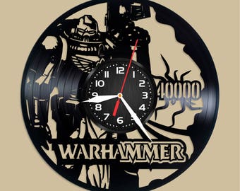 Warhammer 40k vinyl clock Warhammer wall decor Warhammer wall poster Warhammer videogame Warhammer Valentines Day gift Warhammer gift idea