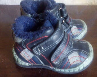 Baby leather boots. the size:21