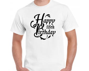 18th birthday shirt | Etsy