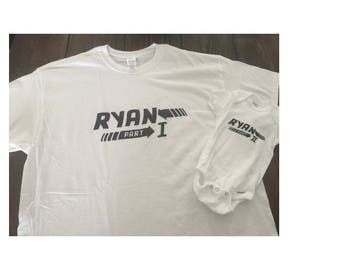 Back To The Future Matching Father Son Shirts