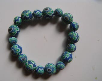 Nice set of 3 bangles painted wooden beads
