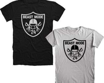 Beast Mode Marshawn Lynch 24 Oakland Raiders T-Shirt
