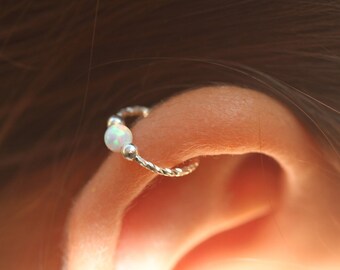 Nose Ring Hoop,Thin Helix Earring,Thin Cartilage earring,Cartilage hoop,Piercing,Nostril Hoop,Extra Thin tiny nose ring