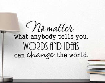 Words School Vinyl Wall Sticker Inspirational Motivational Quote Wall Decal XL