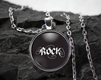 Music Glass Pendant rock music necklace rock music jewelry music gift music pendant photo pendant art pendant photo jewelry glass jewelry
