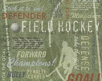 Field Hockey - Sports - Custom Selected 12" x 12" Scrapbook Paper Set Themed Papers - Our Favorites