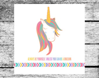 LuLaRoe Inspired Unicorn Square Business Card Home Office Approved Colors Fonts