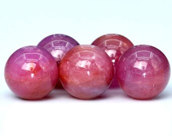64 / 32 / 16 Pcs - 6MM Red Ruby Beads Grade AAA Round Genuine Natural Gemstone Loose Beads