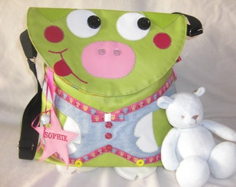Bag strap/diaper Mr. pig leather