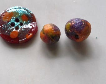 Charms, handmade jewelry, polymer clay
