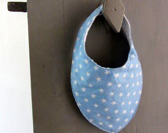 Starry blue bandana bib