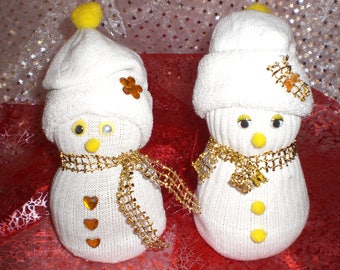 Pdf Crochet Pattern LITTLE GIRL and SNOWMAN