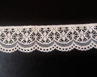 Ecru beige lace / wedding / coupon of 60 cm