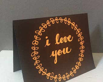 I love you greeting card