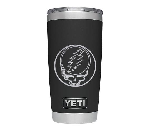 YETI Rambler Grateful Dead Steal Your Face Black 20 oz 30 oz