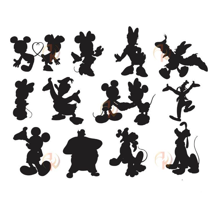 Disney SVG Disney Character SVG Disney Silhouette Mickey