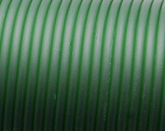 1 meter cord Buna Rubber 1st quality - (4mm round) - translucent dark green - RUBRD416VETR605