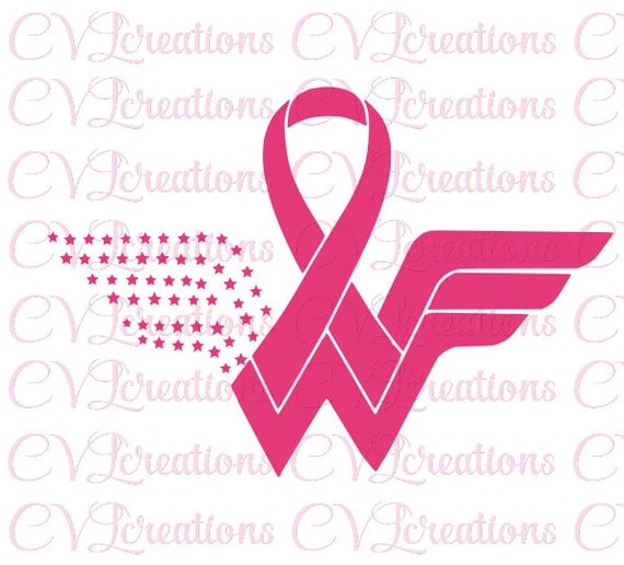 Download Wonder Woman Breast Cancer Survivor SVG PNG DXF