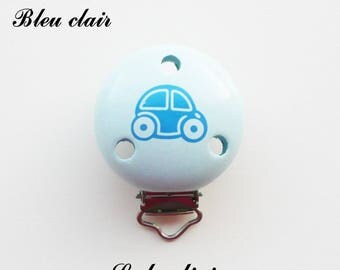 Pince Bleu moyen attache tétine Clip en bois passant boucle