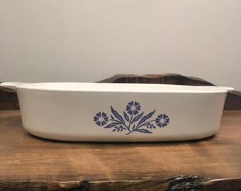Vintage Corning Ware Blue Cornflower Casserole Dish A-10-B ( 9 3/4 x 9 3/4 x 2)