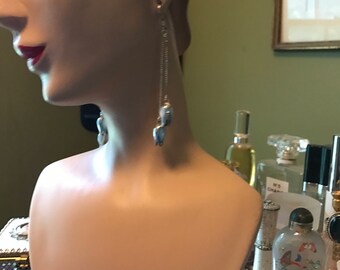 925 silver and moonstone earrings