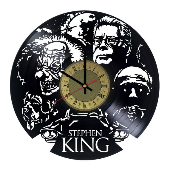 Stephen King Vinyl Wall Clock Decor Home Kitchen Design for