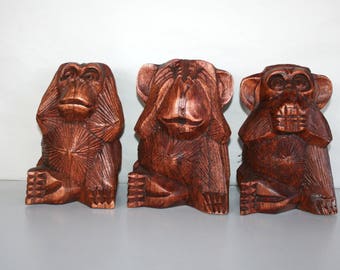 garden ornaments 3 wise monkeys