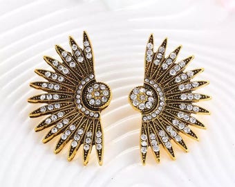 Boucles d'oreilles éventail