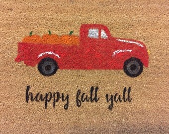 Happy Fall Y'all Doormat