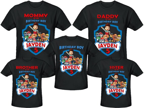 paw patrol svg shirt ideas