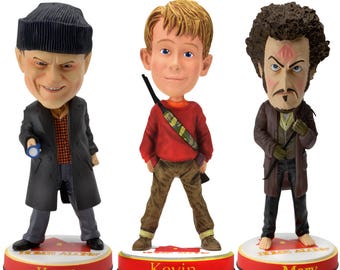 Kevin, Harry and Marv Home Alone Bobblehead Set of 3 - Home Alone and Home Alone 2 Bobble head