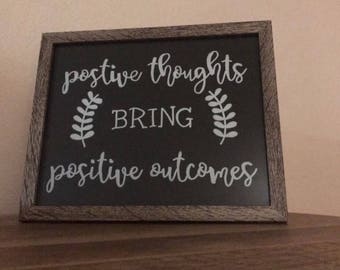 Positive Thoughts Positive Outcomes by Shane Senior