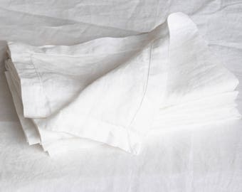 Charvet Linen Napkins in Natural set of 4 main image 0