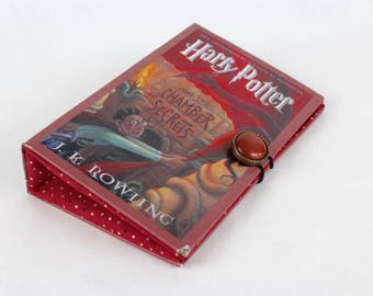 Book Clutch Purse- Harry Potter and the Chamber of Secrets- made from recycled vintage book