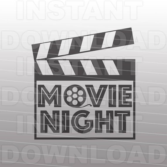 Download Movie Night Clapperboard SVG FileFamily Night SVG Vector Art