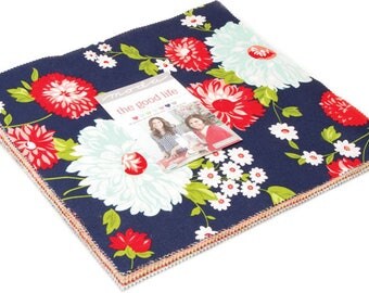 The Good Life Moda Layer Cake, 42 - 10" precut fabric quilt squares by Bonnie & Camille