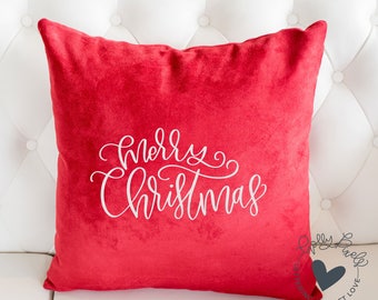 Christmas SVG or Holiday SVG Merry Christmas SVG Brush Lettered