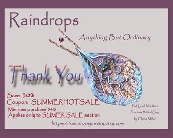 Etsy coupon code jewelry