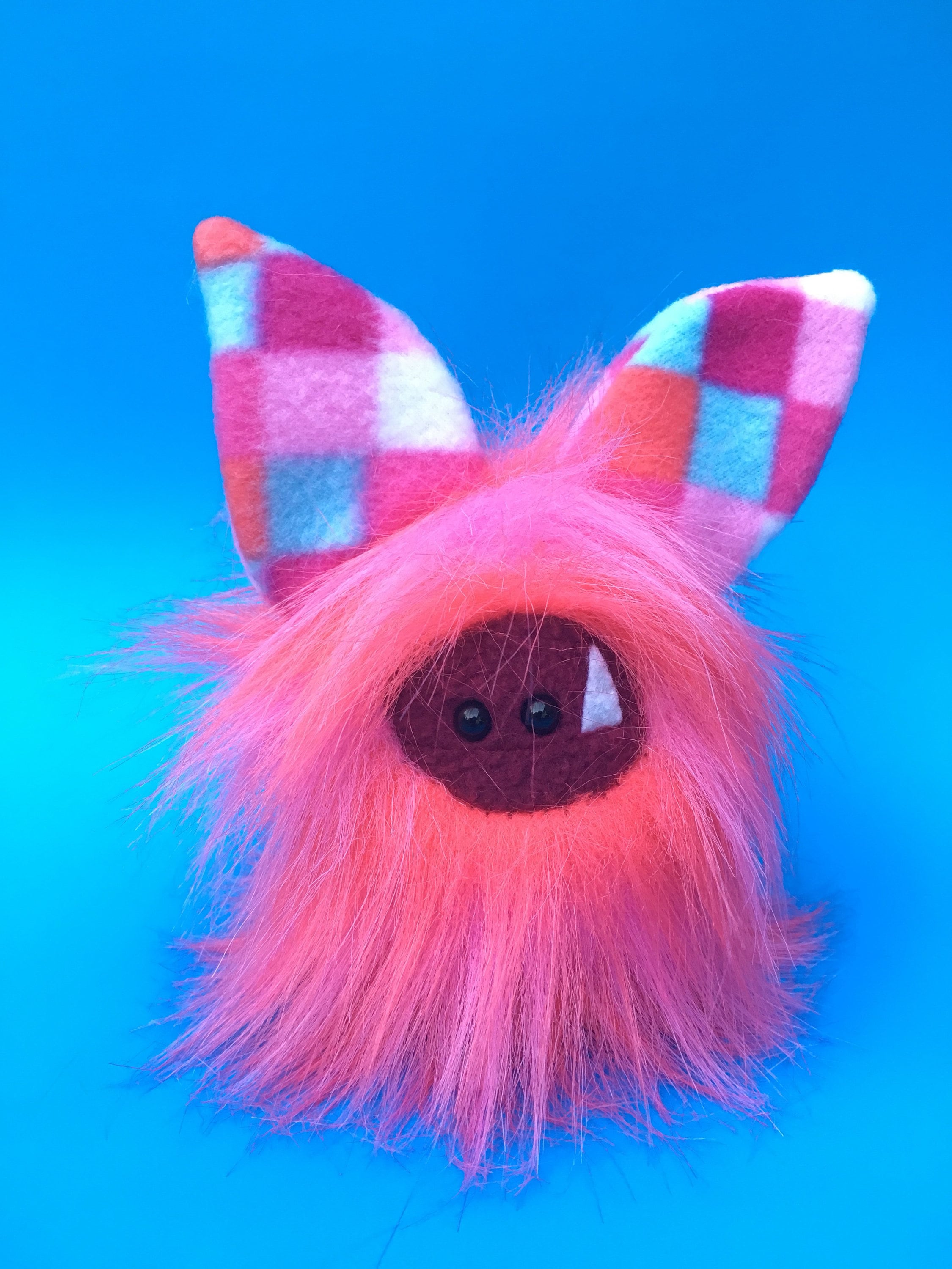 Cute Stuffed Mini Monster Handmade Plush Animal Mini Hand