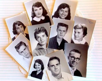 Vintage Black & White Photos / High School / Lot of 10